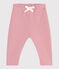 Baby-Jogginghose aus einfarbiger Baumwolle rosa CHARME