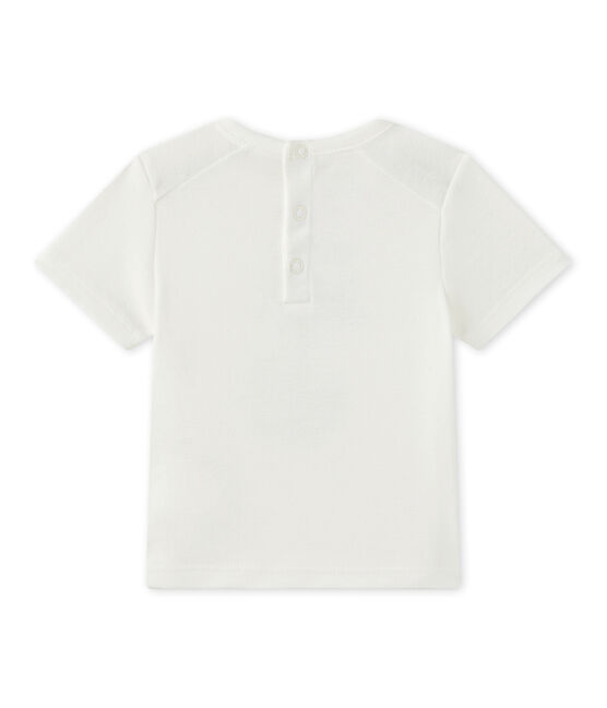 Baby-Jungen-Kurzarmshirt weiss MARSHMALLOW