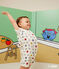 Baby Kurzoverall mit Mr. Men und Little Miss -Print aus Baumwolle weiss MARSHMALLOW/weiss MULTICO