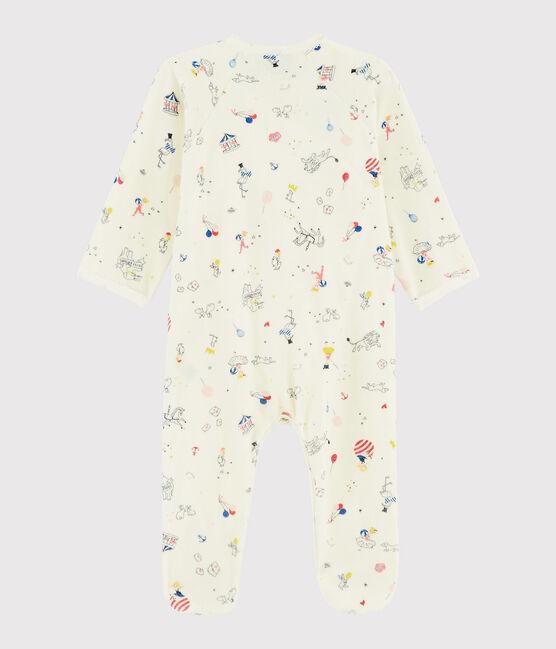 Baby-Strampler aus Nicki für Mädchen weiss MARSHMALLOW/weiss MULTICO