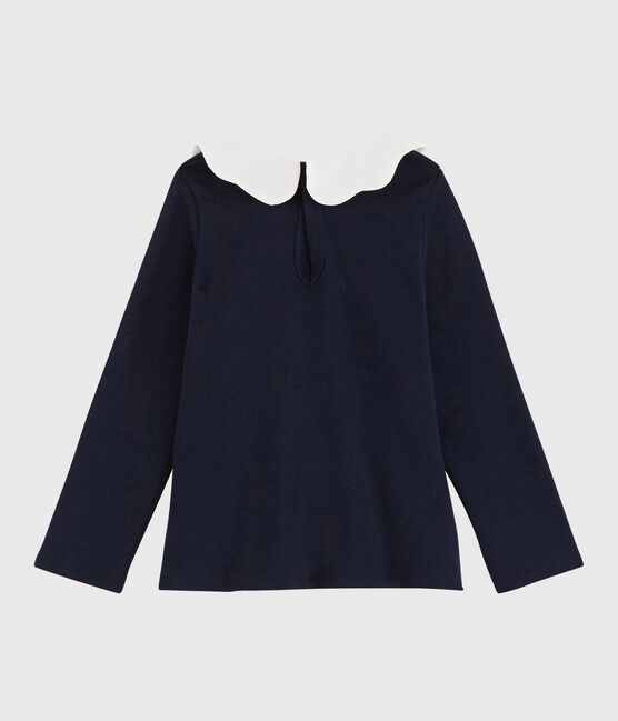Langärmelige Baby-Bluse für Mädchen blau SMOKING