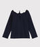 Langärmelige Baby-Bluse für Mädchen blau SMOKING