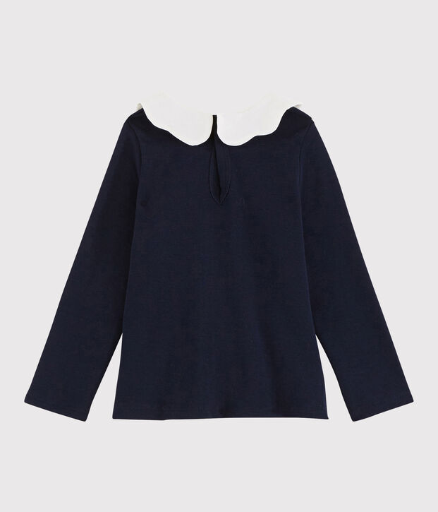 Lang&auml;rmelige Baby-Bluse f&uuml;r M&auml;dchen blau