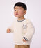 Baby-Sweatshirt aus einfarbigem Sherpa MILK