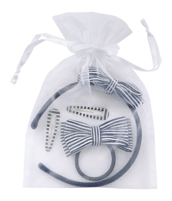 Set Haar-Accessoires für Mädchen blau SMOKING/beige COQUILLE