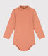 Langärmeliger Baby-Body aus Baumwolle mit Rollkragen