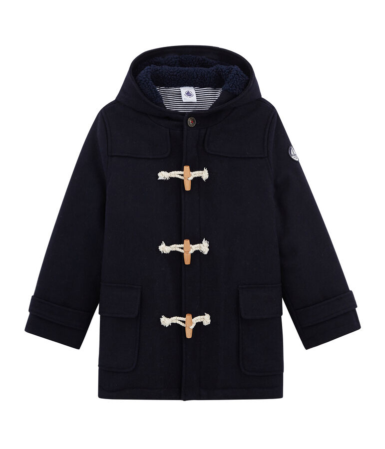 Kinder-Dufflecoat Jungen blau SMOKING