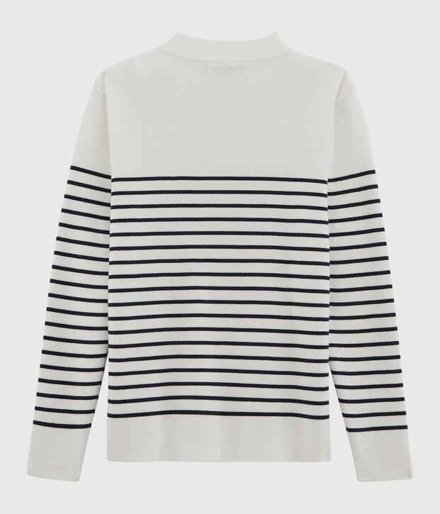 Seemannspullover weiss/blau