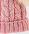 Kindermütze für Mädchen rosa CHARME/gelb OR