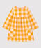 Baby-Kleid aus Flanell für Mädchen gelb BOUDOR/ MINOIS