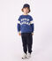 Kinder-Sweatshirt aus Baumwolle blau CREPUSCULE/ MILK