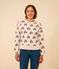 Damen-Sweatshirt aus Molton weiss AVALANCHE/ MULTICO