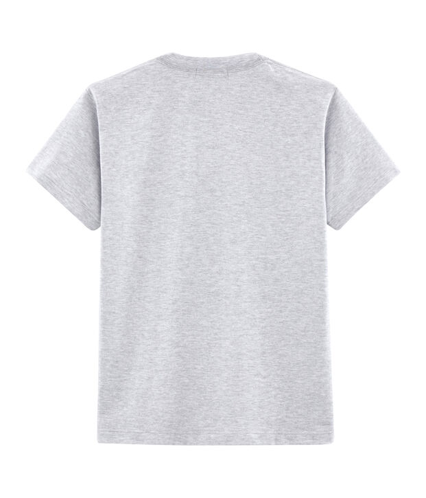 Unisex T-Shirt Postkarten-Motiv grau