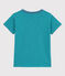 Gestreiftes Kinder-T-Shirt aus Baumwolle für Jungen grün LAVIS/blau VERDE