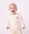 Baby-Sweatshirt aus einfarbiger Baumwolle mit Matrosenkragen und Stickerei MILK