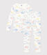 Körpernaher Kinderpyjama aus Baumwolle mit Regenbogen-Printmotiv