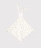 Baby-Kuscheltier aus bedruckter Baumwolle weiss MARSHMALLOW/weiss MULTICO