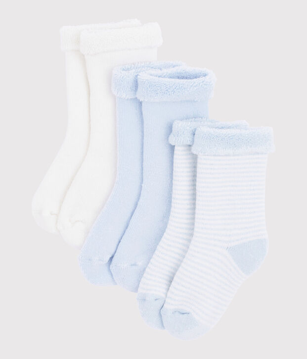 3er-Set Stricksocken f&uuml;r Babys vielfarbig