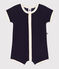 Baby Kurz-Overall aus Frottee blau SMOKING