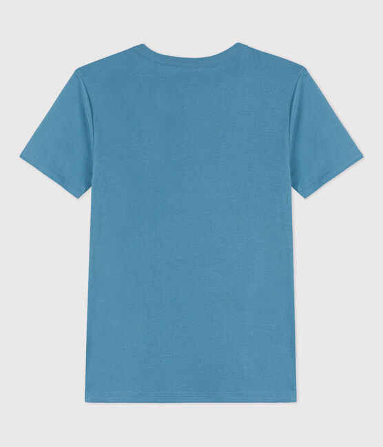 T-Shirt L’ICONIQUE aus Baumwolle mit rundem Ausschnitt für Damen blau LAVIS