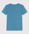 T-Shirt L’ICONIQUE aus Baumwolle mit rundem Ausschnitt für Damen blau LAVIS