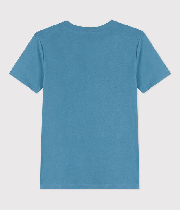 T-Shirt L&rsquo;ICONIQUE aus Baumwolle mit rundem Ausschnitt f&uuml;r Damen blau