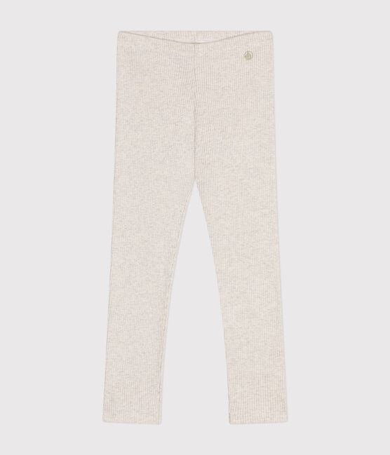 Kinder-Leggings für Mädchen beige MONTELIMAR CHINE