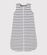 Baby-Wendeschlafsack aus Rippstrick mit Streifen-Design