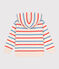 Kinder Unisex-Kapuzensweatshirt aus Baumwolle mit Streifen weiss AVALANCHE/ MULTICO