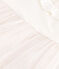 Kurz&auml;rmeliges Baby-Kleid aus Baumwolle und T&uuml;ll mit Halskrause weiss/rosa