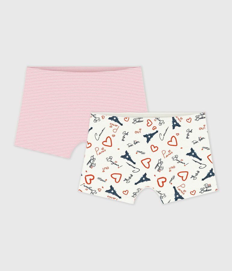 Set Kinder-Shortys aus Baumwolle mit Paris-Motiv variante 1