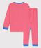 Kinderpyjama aus Bio-Baumwolle mit Ringelstreifen rot PEPS/weiss MARSHMALLOW