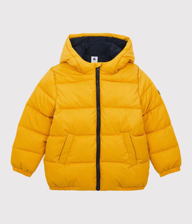 Gef&uuml;tterte Kinder-Winterjacke f&uuml;r Jungen gelb