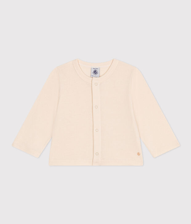 Baby-Cardigan aus Baumwolle naturfarben