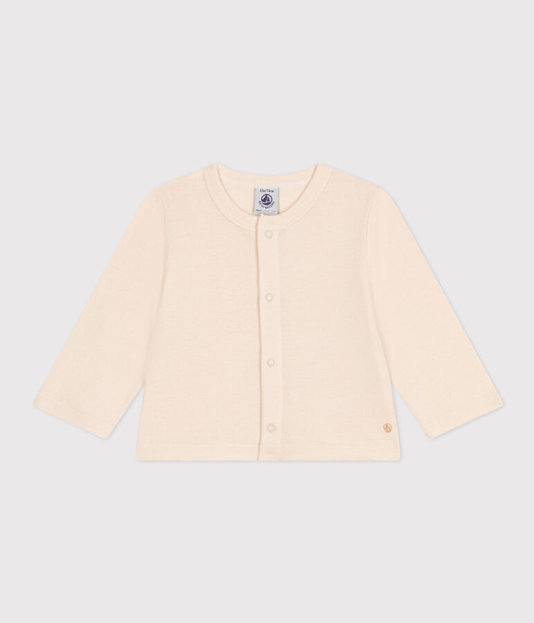 Baby-Cardigan aus Baumwolle naturfarben