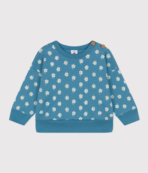 Baby-Sweatshirt aus dickem Jersey blau/vielfarbig