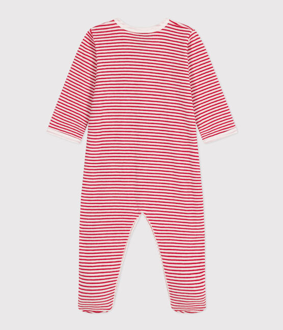 Strampler "Amour" aus Nicki rot MARSHMALLOW/weiss CORRIDA