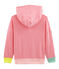 Kapuzen-Sweatshirt aus Rippstrick für Kinder rosa CUPCAKE/weiss MARSHMALLOW