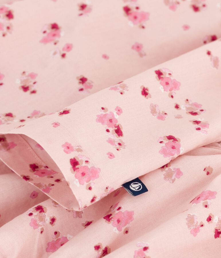 &Auml;rmelloses Baby-Kleid aus Baumwolle mit dazu passendem Bloomer rosa/vielfarbig