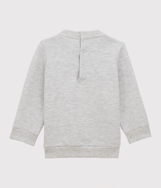Baby-Sweatshirt aus Molton grau BELUGA CHINE