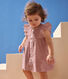 Schlichtes Babykleid und Pumphose aus Baumwolle