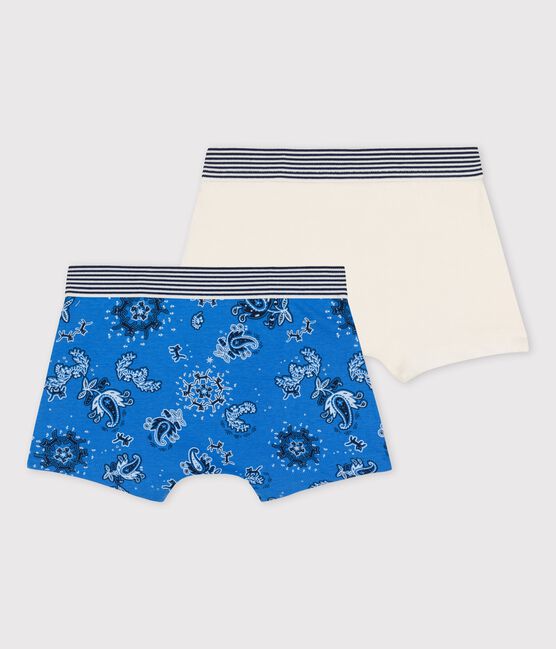 2er-Set Boxershorts aus Bio-Baumwolle mit Bandanamuster für Jungen variante 1