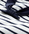 Stilvoll-verspieltes Baby-Marineshirt aus Jersey für Mädchen weiss MARSHMALLOW/blau SMOKING