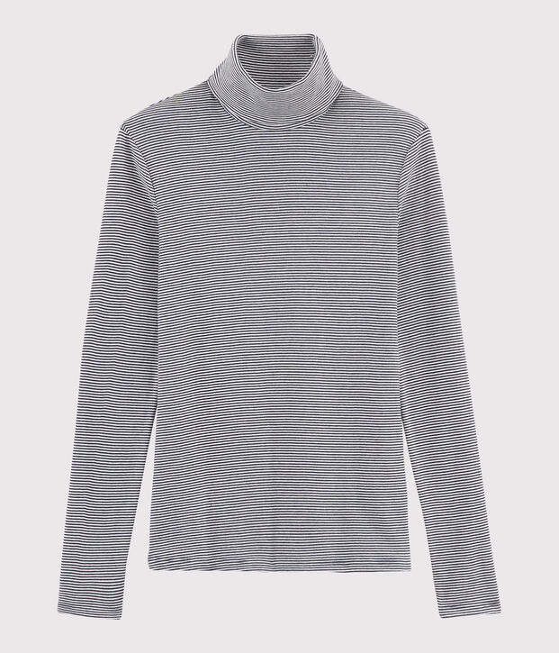 Unterziehpullover f&uuml;r Damen blau/weiss