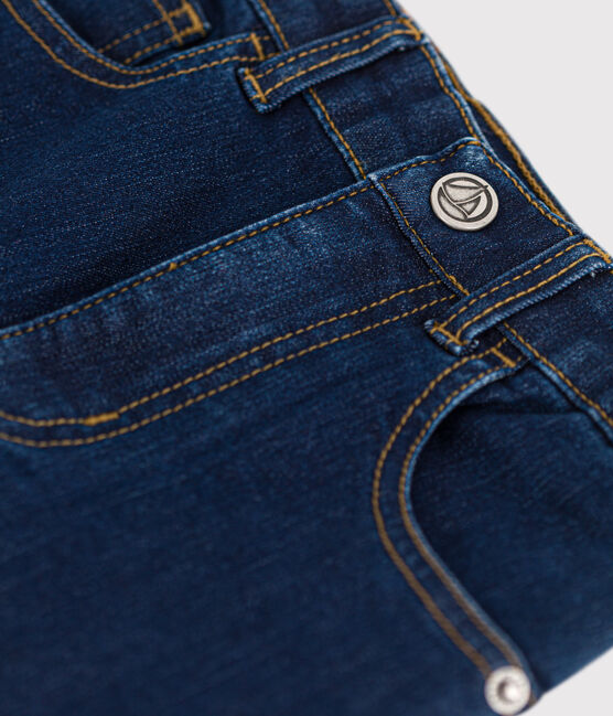Gerade geschnittene Hose aus Denim für Kinder/Jungen blau DENIM BRUT