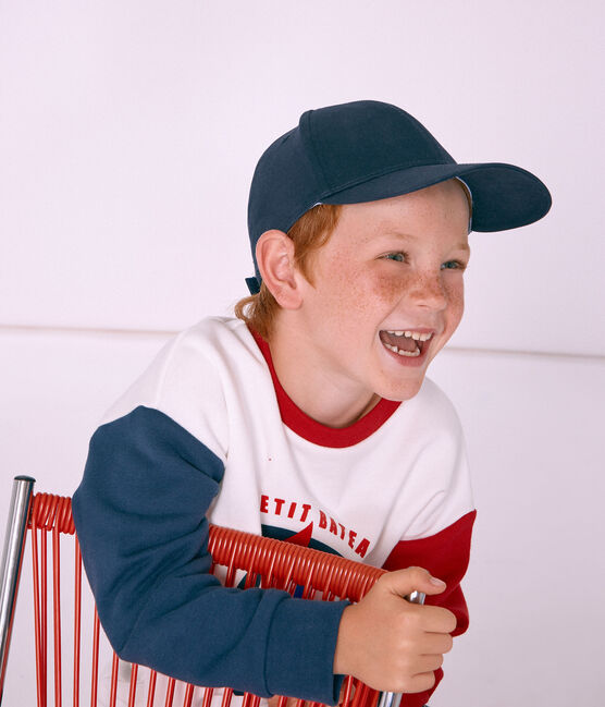 Kinder-Kappe Unisex blau SMOKING