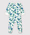 Baby-Strampler aus Double-Face-Jersey mit Katzen-Motiv weiss MARSHMALLOW/weiss MULTICO