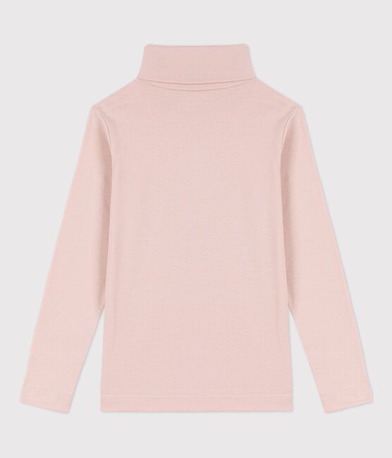 Kinder-Rollkragenshirt aus Baumwolle rosa SALINE