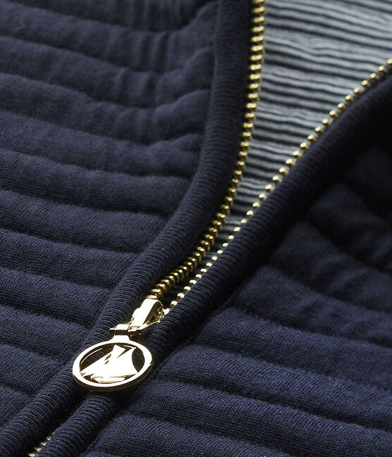 Ärmellose Kinderjacke blau SMOKING