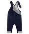 Lange Baby-Latzhose aus Molton für Jungen blau SMOKING